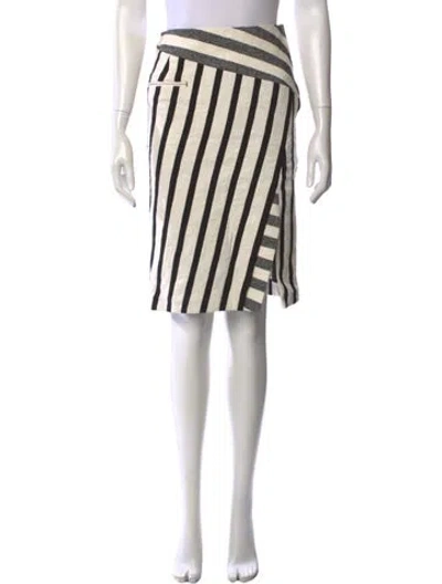 Pre-owned Altuzarra Striped Midi Length Skirt In Neutrals