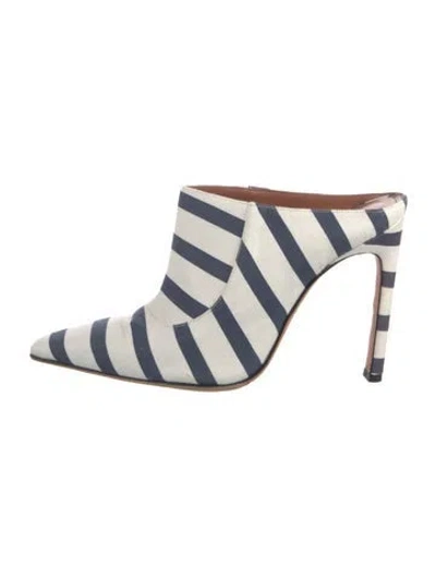 Pre-owned Altuzarra Striped Mules In Multi