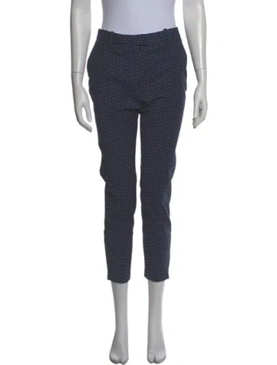 Pre-owned Altuzarra Striped Skinny Leg Pants In Blue