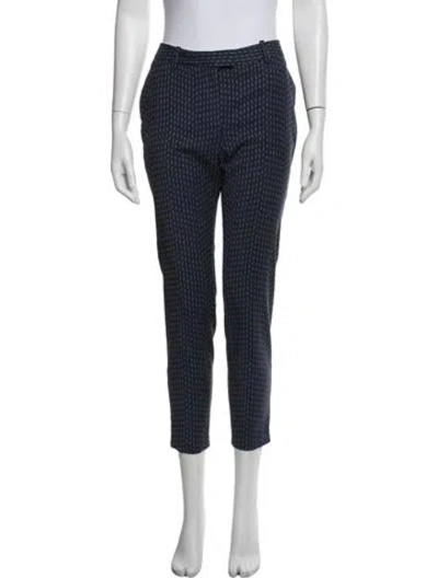 Pre-owned Altuzarra Striped Straight Leg Pants In Blue