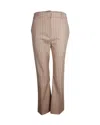 Altuzarra Striped Trousers In Beige Virgin Wool In Beige