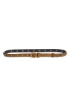 Altuzarra Studded Skinny Belt In Multi