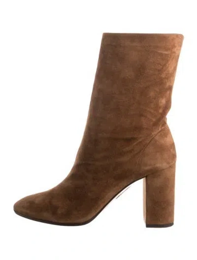 Pre-owned Altuzarra Suede Boots In Brown