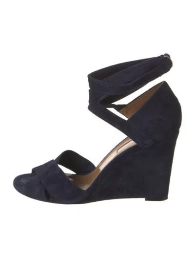 Pre-owned Altuzarra Suede Sandals In Blue
