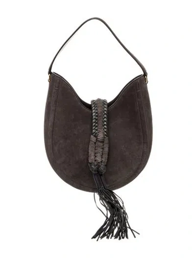 Pre-owned Altuzarra Suede Shoulder Bag In Gray