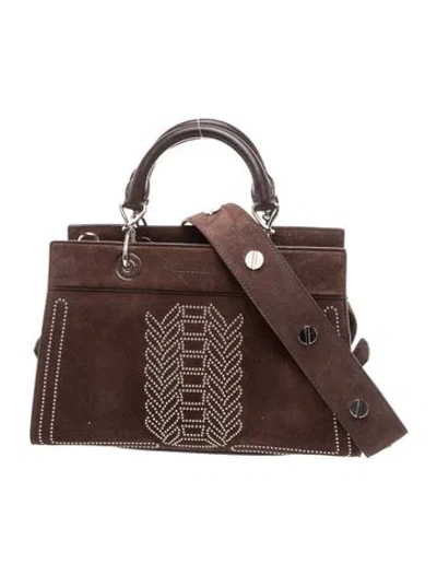 Pre-owned Altuzarra Suede Top Handle Bag In Brown