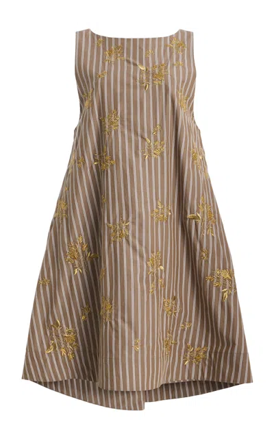 Altuzarra Sylvie Cotton Mini Dress In Multi