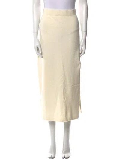 Pre-owned Altuzarra Tassel Accents Midi Length Skirt W/ Tags In Neutral