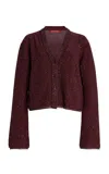 Altuzarra Taylon Knit Cardigan In Burgundy