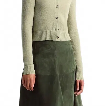 Altuzarra Thea Wool Cardigan Sweater In Sea Foam In White