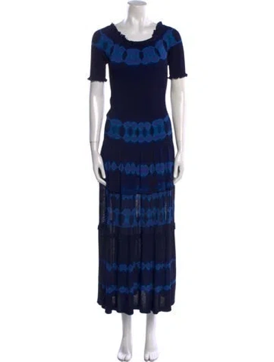 Pre-owned Altuzarra Tie-dye Print Long Dress In Multi