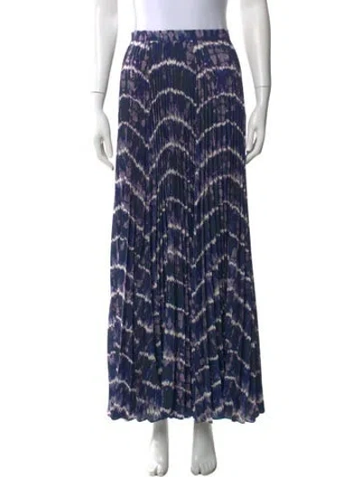Pre-owned Altuzarra Tie-dye Print Long Skirt In Blue
