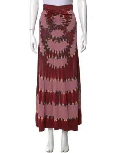 Pre-owned Altuzarra Tie-dye Print Long Skirt In Multi