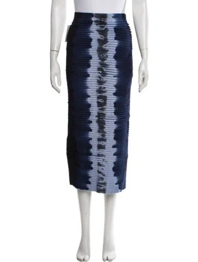 Pre-owned Altuzarra Tie-dye Print Midi Length Skirt In Blue