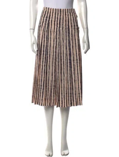 Pre-owned Altuzarra Tie-dye Print Midi Length Skirt In Neutrals