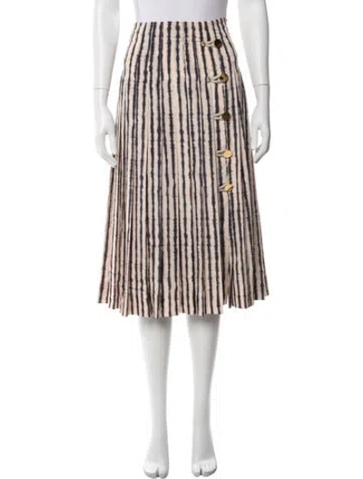 Pre-owned Altuzarra Tie-dye Print Midi Length Skirt In Neutrals