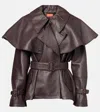 Altuzarra Lederjacke Tim In Braun