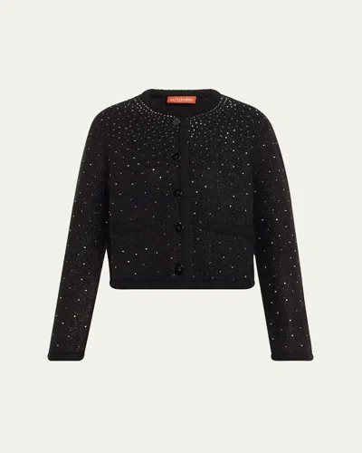 Altuzarra Tina Crystal Studded Jacket In Black
