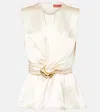 Altuzarra Tizzy Blouse In Tapioca