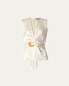 Altuzarra Tizzy Blouse In Tapioca