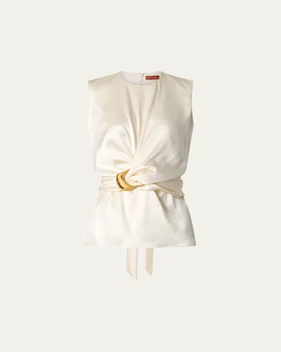 ALTUZARRA TIZZY BELTED SILK TOP