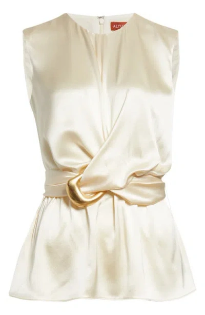 ALTUZARRA ALTUZARRA TIZZY SLEEVELESS SILK TOP