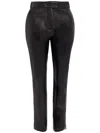 Altuzarra Tod Slim-cut Leather Trousers In Black