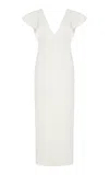 Altuzarra Trey Plissé-knit Midi Dress In White