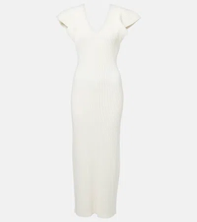 Altuzarra Cocktailkleid Trey Aus Rippstrick In Natural White