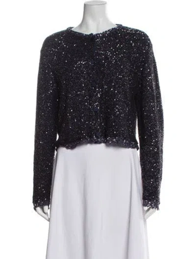 Pre-owned Altuzarra Tweed Pattern Jacket In Blue