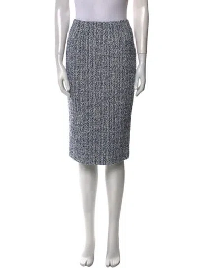 Pre-owned Altuzarra Tweed Pattern Knee-length Skirt In Blue
