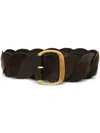 Altuzarra Twist Braid Belt In Brown