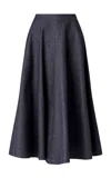 Altuzarra Varda Denim Midi Skirt In Blue