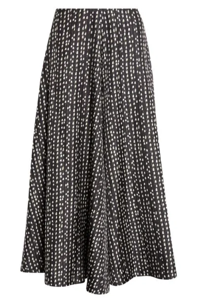 Altuzarra Varda Floral A-line Silk Skirt In Black