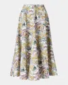 Altuzarra Varda Print A-line Skirt In Ivory Mythical Allov