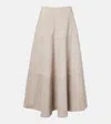 Altuzarra Varda Suede Maxi Skirt In Animal Print