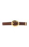 Altuzarra Vintage Brass Buckle Belt In Brown