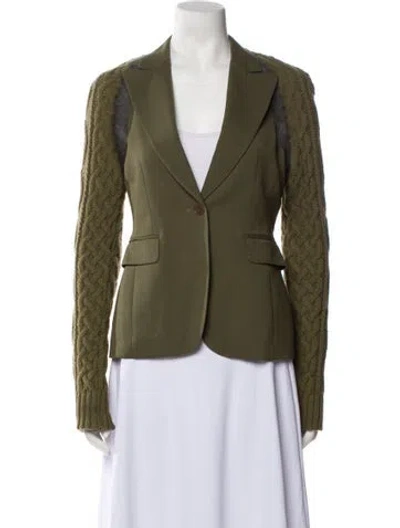 Pre-owned Altuzarra Virgin Wool Blazer In Green