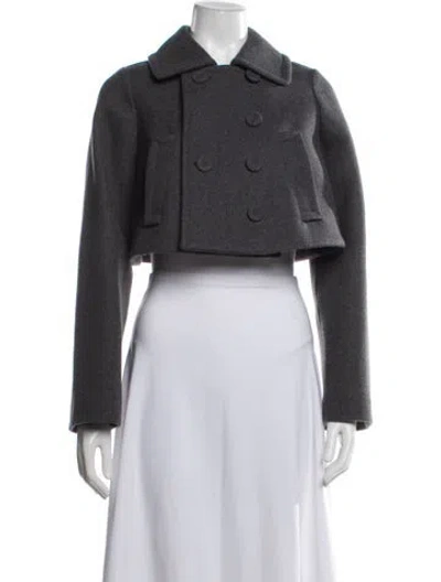 Pre-owned Altuzarra Virgin Wool Bolero W/ Tags In Gray