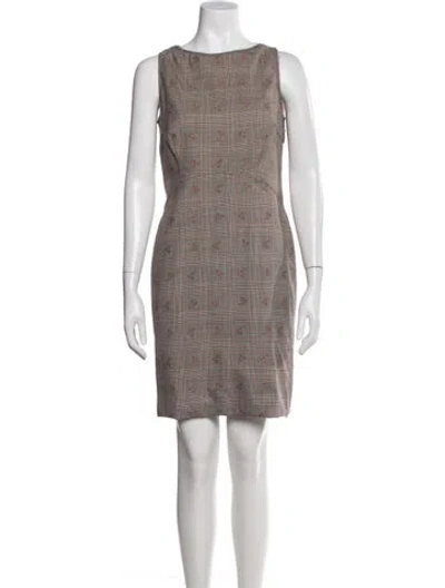 Pre-owned Altuzarra Virgin Wool Knee-length Dress In Multi
