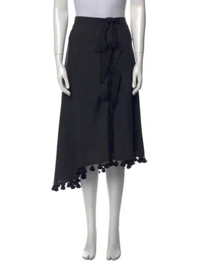 Pre-owned Altuzarra Virgin Wool Knee-length Skirt In Black