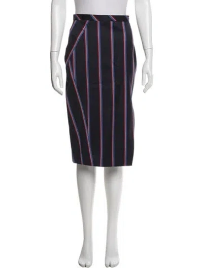 Pre-owned Altuzarra Virgin Wool Knee-length Skirt In Blue