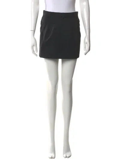 Pre-owned Altuzarra Virgin Wool Mini Skirt In Black