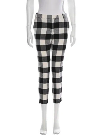 Pre-owned Altuzarra Virgin Wool Skinny Leg Pants In Black