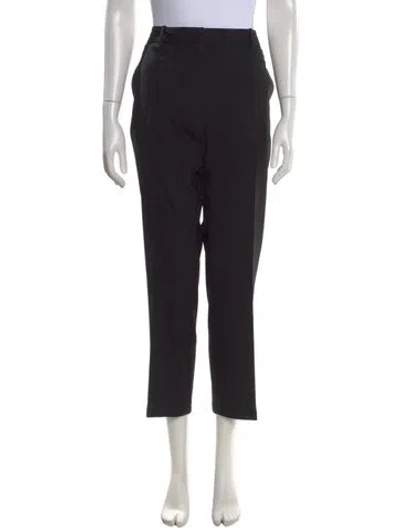 Pre-owned Altuzarra Virgin Wool Straight Leg Pants In Black