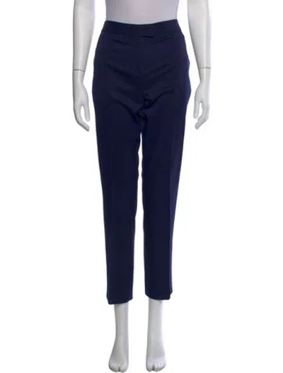 Pre-owned Altuzarra Virgin Wool Straight Leg Pants In Blue