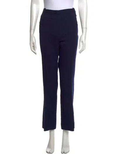 Pre-owned Altuzarra Virgin Wool Straight Leg Pants In Blue