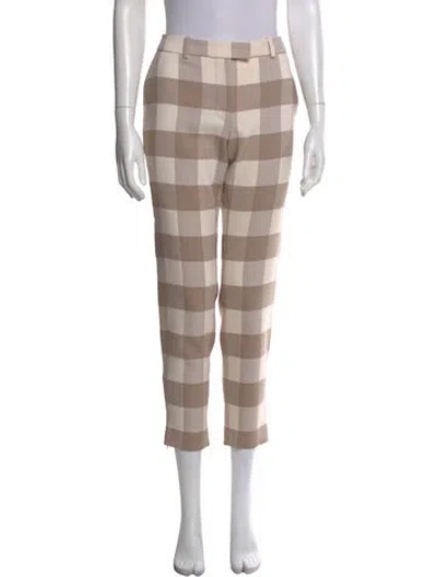 Pre-owned Altuzarra Virgin Wool Straight Leg Pants In Brown
