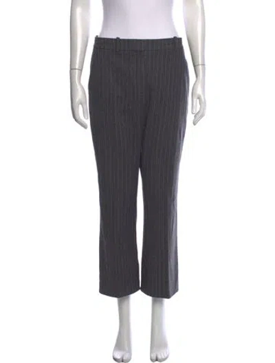Pre-owned Altuzarra Virgin Wool Straight Leg Pants In Grey