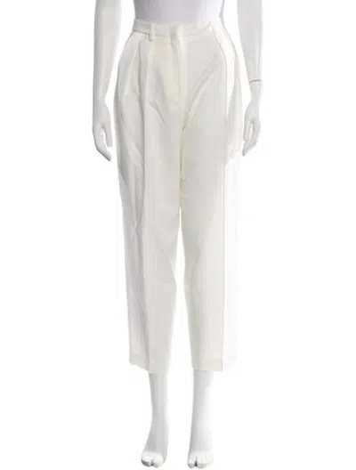 Pre-owned Altuzarra Virgin Wool Straight Leg Pants In Neutrals